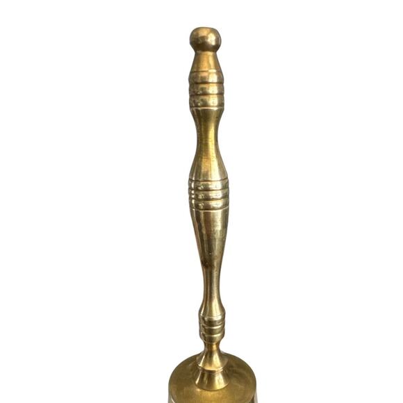Vintage Teacher Delicate Tall Brass Bell - Picture 4 of 8